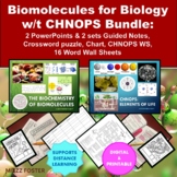 CHNOPS & Biochemistry of Biomolecules: PPT, Notes, Workshe