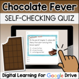 CHOCOLATE FEVER Comprehension Questions Book Quiz Digital 