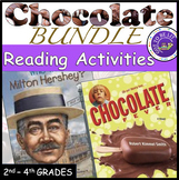 CHOCOLATE FEVER, MILTON HERSHEY, & FUN SHEETS reading acti