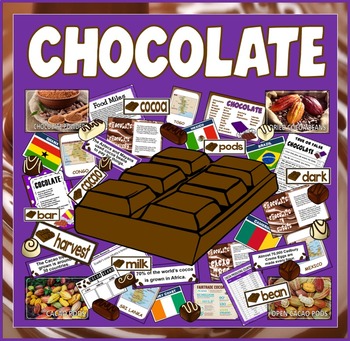 Preview of CHOCOLATE RESOURCES - GEOGRAPHY, HISTORY, SCIENCE, FOOD, ENVIRONMENT KEY STAGE 2
