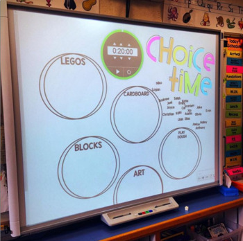 Preview of CHOICE TIME TEMPLATE! Available in Smartboard or Powerpoint!