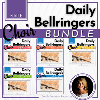 Preview of CHOIR Daily Bellringers | BUNDLE | Warmups | Exit Ticket