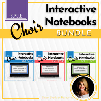 Preview of CHOIR SUB PLANS No Prep Digital Interactive Choral Music Notebook BUNDLE