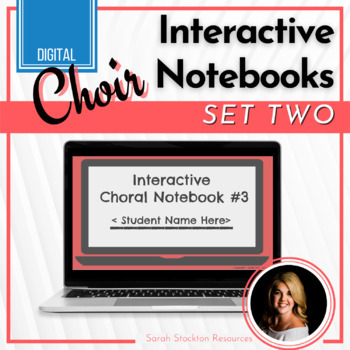 Preview of CHOIR SUB PLANS No Prep Digital Interactive Choral Music Notebook SET TWO