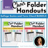 CHOIR Sightreading BUNDLE | Folder Handout | Solfege Scale