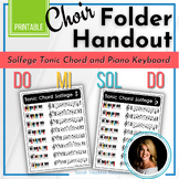 CHOIR Sightreading | Folder Handout | Solfege Tonic Chord 
