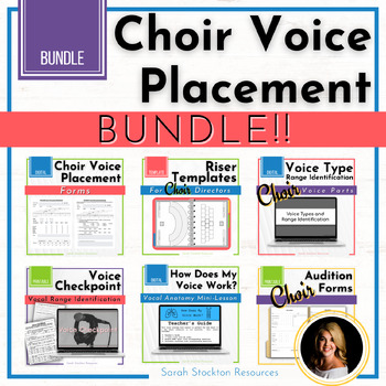 Preview of CHOIR Voice Type | Range Identification | Choir Audition Forms BUNDLE