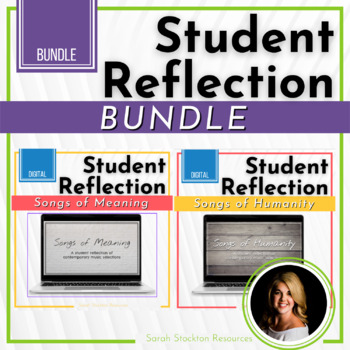 Preview of CHOIR Writing Prompt BUNDLE | Student Reflection | Music Listening