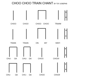 Preview of CHOO CHOO TRAIN CHANT FOR K/1