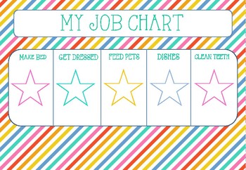 CHORE CHART (young child) by Little Finch Learning | TPT