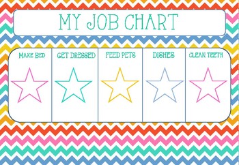 CHORE CHART (young child) by Little Finch Learning | TPT