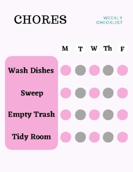 Preview of CHORE Charts - Pack of 2 downloads