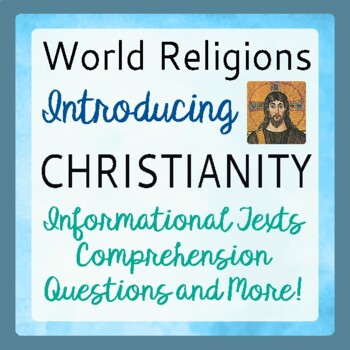 Preview of CHRISTIANITY World Religions Introduction Texts Activities PRINT and EASEL