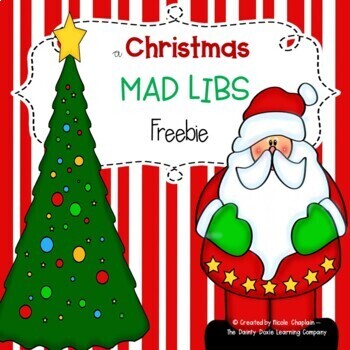 Preview of CHRISTMAS - A MAD LIBS GRAMMAR ACTIVITY