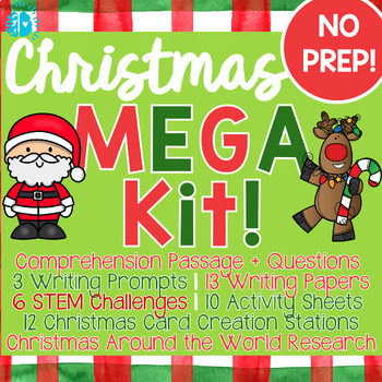 Preview of CHRISTMAS ACTIVITIES BUNDLE | Christmas Around the World Craft STEM Winter