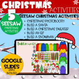 CHRISTMAS ACTIVITIES SEESAW AND GOOGLE SLIDES - BUILD A SA