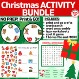 CHRISTMAS OT ACTIVITY BUNDLE (crafts, ispy worksheets, vis