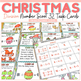 Christmas Math Activities Division Task Cards Number Sense Scoot
