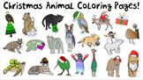 CHRISTMAS ANIMAL COLORING PAGES! 20 Unique Printable Drawi
