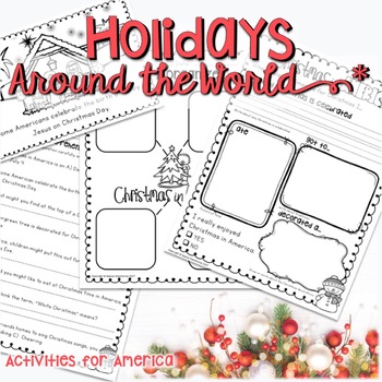 Preview of Holidays Around the World | Distance Learning | Digital for Google | Printable