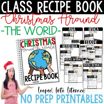 Preview of CHRISTMAS AROUND THE WORLD 2023 CLASS RECIPE BOOK 1ST 2ND 3RD 4TH 5TH