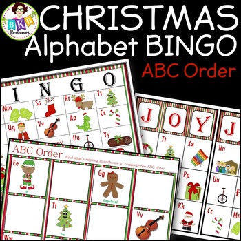 Christmas Alphabet Cards Teaching Resources | TPT