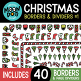 CHRISTMAS BORDERS & Page Dividers - Set 1 - Doodle Holiday