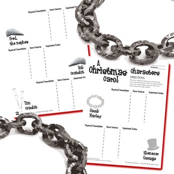 A CHRISTMAS CAROL Characters Organizer (by Dickens) by Created for Learning