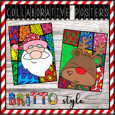 CHRISTMAS COLLABORATIVE ART POSTERS - Romero Britto style