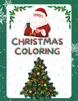 Preview of CHRISTMAS COLORING BOOK FOR EVERYONE