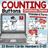 CHRISTMAS COUNTING BUTTONS CARDINAL NUMBERS TO 20 : STANDA