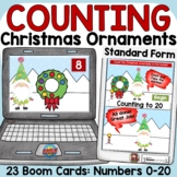 CHRISTMAS COUNTING ORNAMENTS CARDINAL NUMBERS TO 20 : STAN