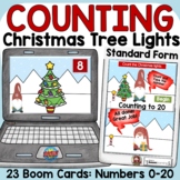 CHRISTMAS COUNTING TREE LIGHTS CARDINAL NUMBERS TO 20 : ST