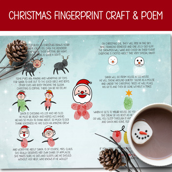 Preview of CHRISTMAS CRAFTS FOR KIDS, HOLIDAY POETRY, KINDERGARTEN XMAS ACTIVITY