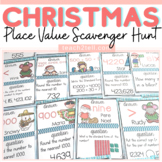 Christmas Math Activities Place Value Scavenger Hunt