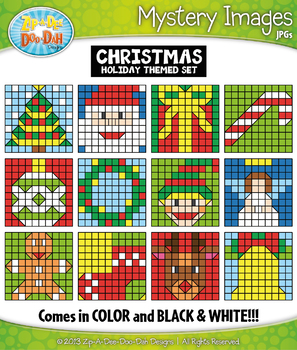 Preview of CHRISTMAS Mystery Images Clipart {Zip-A-Dee-Doo-Dah Designs}