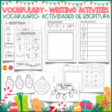 CHRISTMAS PICTURE DICTIONARY. WRITING ACTIVITIES. VOCABULA