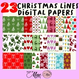 CHRISTMAS DIGITAL PAPERS FOR PERSONAL AND COMMERCIAL USE