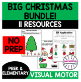 CHRISTMAS Fine Motor Visual Motor Occupational Therapy Bun