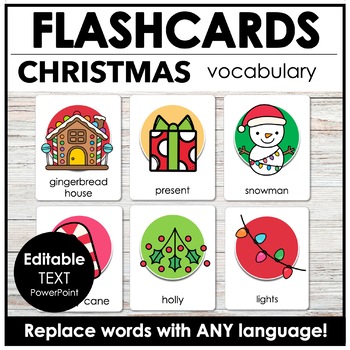 CHRISTMAS Flashcards - Vocabulary Flash Cards for ESL EFL ELA ...