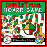 CHRISTMAS BOARD GAME CLIPART WITH SPINNER AND PIECES FOR D
