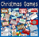 CHRISTMAS GAMES TEACHING RESOURCES KS1-2 BOARD CARD GAMES 