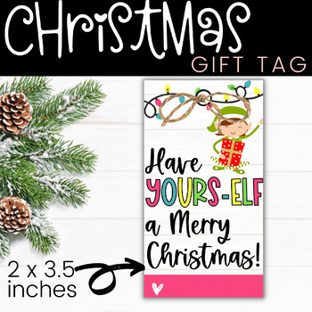 Editable Digital File - Elf Nice List Christmas Gift Tag - Printable –  Chevelly Designs