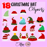 CHRISTMAS HATS WITH DIFFERENT STYLE FOR EACH CLIPART