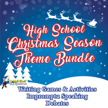 Preview of CHRISTMAS HIGH SCHOOL ACTIVITIES - Creative Writing, Public Speaking and Debate