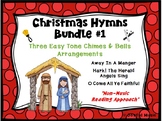 CHRISTMAS HYMNS - 3 Easy Chimes & Bells Arrangements BUNDLE #1