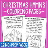 CHRISTMAS HYMNS Coloring Pages and Posters | Christmas Car