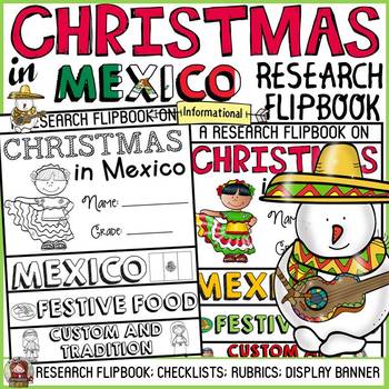 Preview of Christmas Around the World Research Project | Christmas in Mexico Flipbook
