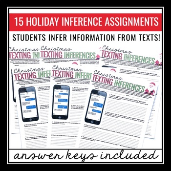 Christmas Inference Text Message By Presto Plans Tpt
