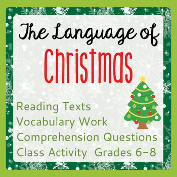 Preview of CHRISTMAS Informational Texts Activities Language History PRINT and EASEL